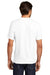 District DM130 Mens Perfect Tri Short Sleeve Crewneck T-Shirt White Back