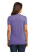 District DM130L Womens Perfect Tri Short Sleeve Crewneck T-Shirt Purple Frost Back
