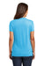District DM130L Womens Perfect Tri Short Sleeve Crewneck T-Shirt Turquoise Blue Frost Back