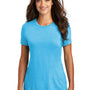 District Womens Perfect Tri Short Sleeve Crewneck T-Shirt - Turquoise Blue Frost