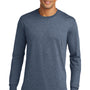 District Mens Perfect Tri Long Sleeve Crewneck T-Shirt - Navy Blue Frost