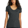 District Womens Perfect Tri Short Sleeve V-Neck T-Shirt - Black Frost