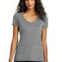 District Womens Perfect Tri Short Sleeve V-Neck T-Shirt - Grey Frost