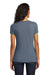 District DM1350L Womens Perfect Tri Short Sleeve V-Neck T-Shirt Navy Blue Frost Back