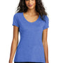 District Womens Perfect Tri Short Sleeve V-Neck T-Shirt - Royal Blue Frost