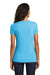District DM1350L Womens Perfect Tri Short Sleeve V-Neck T-Shirt Turquoise Blue Frost Back