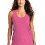 District Womens Perfect Tri Tank Top - Fuchsia Pink Frost