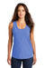 District DM138L Womens Perfect Tri Tank Top Royal Blue Frost Front