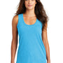 District Womens Perfect Tri Tank Top - Turquoise Blue Frost