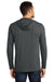 District DM139 Mens Perfect Tri Long Sleeve Hooded T-Shirt Hoodie Black Frost Back