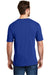 District DM3000 Mens Super Slub Short Sleeve Crewneck T-Shirt Royal Blue Back