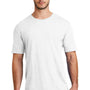 District Mens Super Slub Short Sleeve Crewneck T-Shirt - White - Closeout