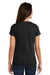 District DM3501 Womens Super Slub Short Sleeve V-Neck T-Shirt Black Back