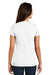 District DM3501 Womens Super Slub Short Sleeve V-Neck T-Shirt White Back