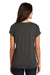 District DM412 Womens Drapey Dolman Short Sleeve Scoop Neck T-Shirt Charcoal Grey Back