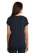 District DM412 Womens Drapey Dolman Short Sleeve Scoop Neck T-Shirt Navy Blue Back