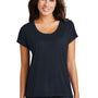 District Womens Drapey Dolman Short Sleeve Scoop Neck T-Shirt - New Navy Blue - Closeout