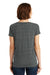 District DM465 Womens Cosmic Short Sleeve V-Neck T-Shirt Black/Grey Back