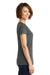 District DM465 Womens Cosmic Short Sleeve V-Neck T-Shirt Black/Grey Side
