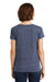 District DM465 Womens Cosmic Short Sleeve V-Neck T-Shirt Navy Blue/Royal Blue Back