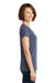 District DM465 Womens Cosmic Short Sleeve V-Neck T-Shirt Navy Blue/Royal Blue Side