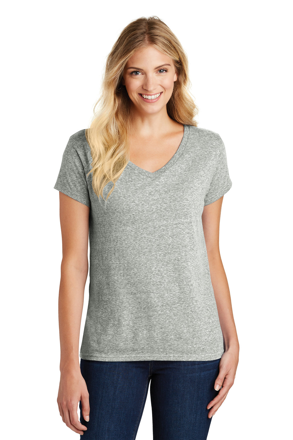 District DM466A Womens Astro Tank Top Grey Front