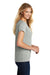 District DM465A Womens Astro Short Sleeve V-Neck T-Shirt Grey Side