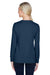 Devon & Jones DP181W Womens Perfect Fit Ribbon Cardigan Sweater Navy Blue Back