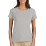 Devon & Jones Womens Perfect Fit Short Sleeve Crewneck T-Shirt - Heather Grey
