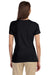 Devon & Jones DP182W Womens Perfect Fit Short Sleeve Crewneck T-Shirt Black Back