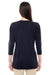 Devon & Jones DP184W Womens Perfect Fit 3/4 Sleeve V-Neck T-Shirt Black Back