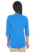 Devon & Jones DP188W Womens Perfect Fit 3/4 Sleeve Polo Shirt French Blue Back
