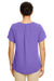 Devon & Jones DP612W Womens Perfect Fit Short Sleeve Blouse Grape Purple Back