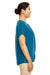 Devon & Jones DP612W Womens Perfect Fit Short Sleeve Blouse Teal Blue Side