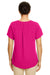 Devon & Jones DP612W Womens Perfect Fit Short Sleeve Blouse Crown Raspberry Pink Back