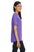 Devon & Jones DP613W Womens Perfect Fit Boat Neck Short Sleeve Blouse Grape Purple Side