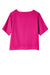 Devon & Jones DP617W Womens Perfect Fit Tie Front Short Sleeve Blouse Crown Raspberry Pink Flat Back