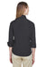 Devon & Jones DP625W Womens Perfect Fit 3/4 Sleeve Button Down Shirt Black Back