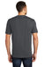 District DT104 Mens Perfect Weight Short Sleeve Crewneck T-Shirt Charcoal Grey Back