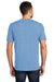 District DT104 Mens Perfect Weight Short Sleeve Crewneck T-Shirt Denim Blue Back