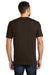 District DT104 Mens Perfect Weight Short Sleeve Crewneck T-Shirt Espresso Brown Back