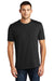 District DT104 Mens Perfect Weight Short Sleeve Crewneck T-Shirt Black Front
