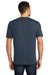 District DT104 Mens Perfect Weight Short Sleeve Crewneck T-Shirt Navy Blue Back