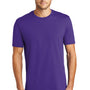 District Mens Perfect Weight Short Sleeve Crewneck T-Shirt - Purple