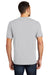 District DT104 Mens Perfect Weight Short Sleeve Crewneck T-Shirt Silver Grey Back