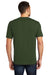 District DT104 Mens Perfect Weight Short Sleeve Crewneck T-Shirt Thyme Green Back
