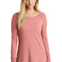 District Womens Perfect Tri Long Sleeve Crewneck T-Shirt - Blush Pink Frost