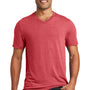 District Mens Perfect Tri Short Sleeve V-Neck T-Shirt - Red Frost