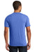 District DT1350 Mens Perfect Tri Short Sleeve V-Neck T-Shirt Royal Blue Frost Back