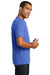 District DT1350 Mens Perfect Tri Short Sleeve V-Neck T-Shirt Royal Blue Frost Side